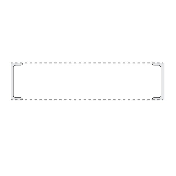 Intravenous Bag Labels, Thermal Notched, 3" core, 1" x 3" White